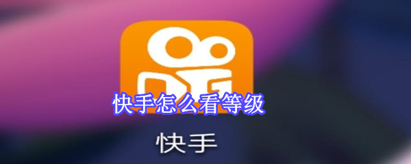 快手怎么看等級