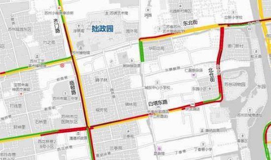 高德地圖顏色分別代表什么