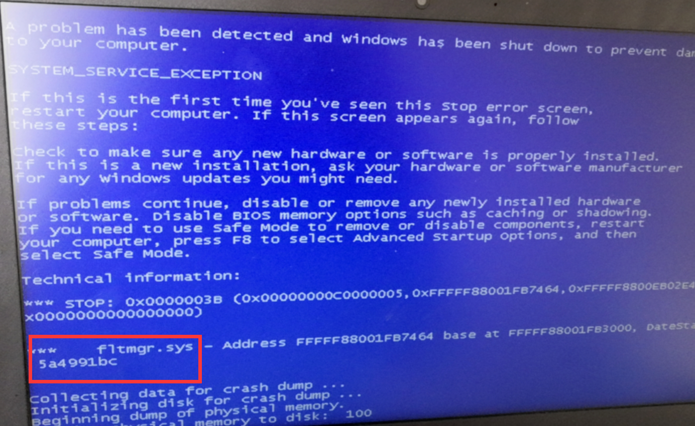Win10專業版系統出現fltmgr.sys藍屏錯誤代碼要怎么解決