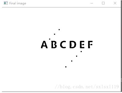 Python OpenCV去除字母后面的雜線操作