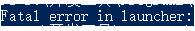 python 解決Fatal error in launcher:錯誤問題