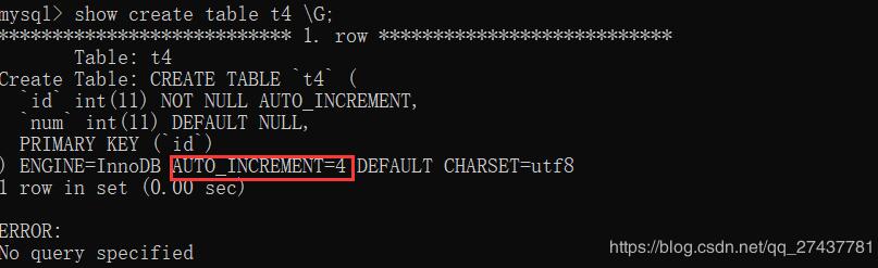 python mysql自增字段AUTO_INCREMENT值的修改方式