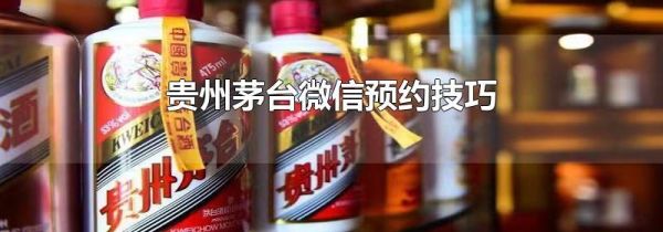 貴州茅臺微信預約技巧