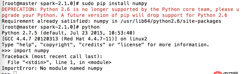 python - 用pip安裝numpy顯示satisfied，在2.6的sitepackage里，如何給2.7單獨(dú)安裝？