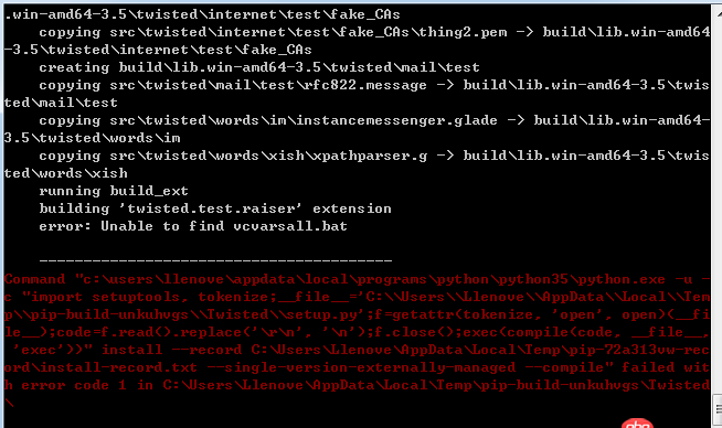 python 安裝scrapy失敗