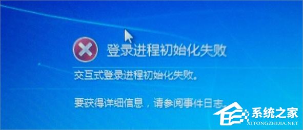 Win7提示登陸進程初始化失敗怎么辦？