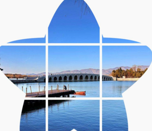 美圖秀秀給圖片設(shè)計(jì)五角星九格切圖流程分享