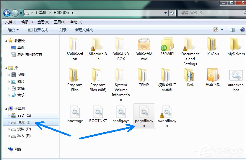Win7系統(tǒng)pagefile文件怎么移到D盤?