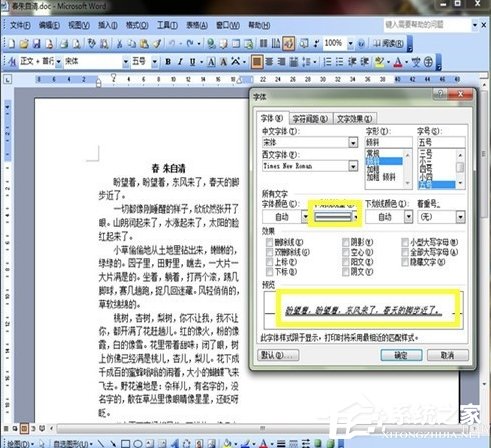 Word如何美化字體?