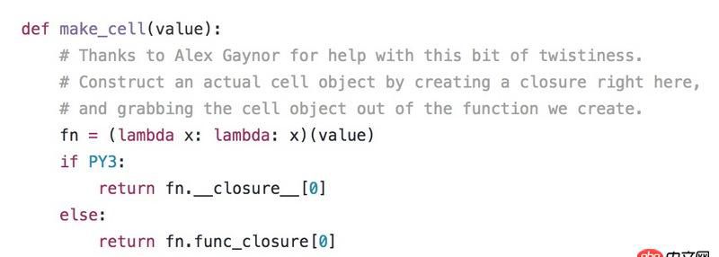 python - (lambda x: lambda: x) 的目的是啥？