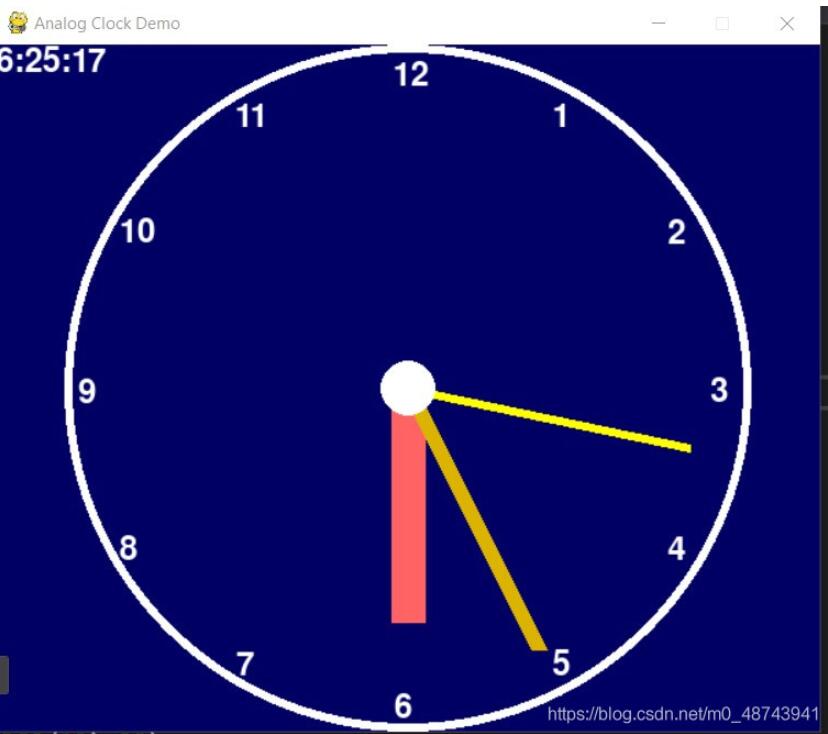 Python使用Pygame實現(xiàn)時鐘效果