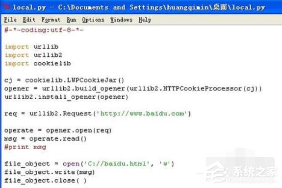 Python 2.7如何將網頁內容存到本地？
