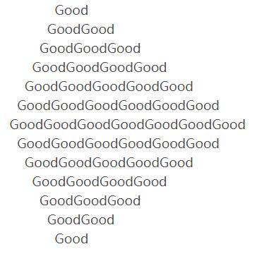Python 實現(xiàn)打印單詞的菱形字符圖案