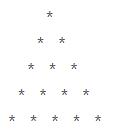 Python利用for循環(huán)打印星號(hào)三角形的案例
