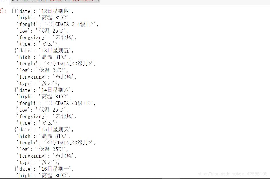 python小程序基于Jupyter實(shí)現(xiàn)天氣查詢的方法