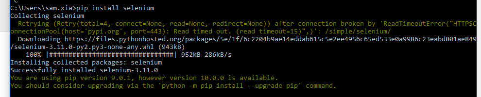 詳解python環境安裝selenium和手動下載安裝selenium的方法