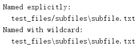Python3標準庫glob文件名模式匹配的問題