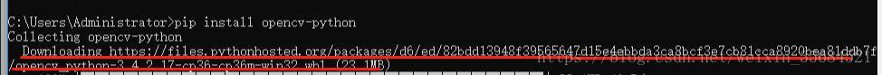 Window系統(tǒng)下Python如何安裝OpenCV庫
