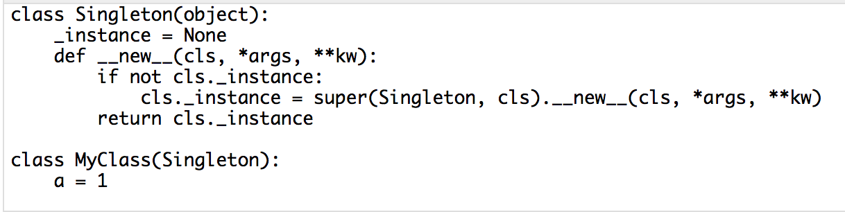 Python單例模式的四種創(chuàng)建方式實例解析