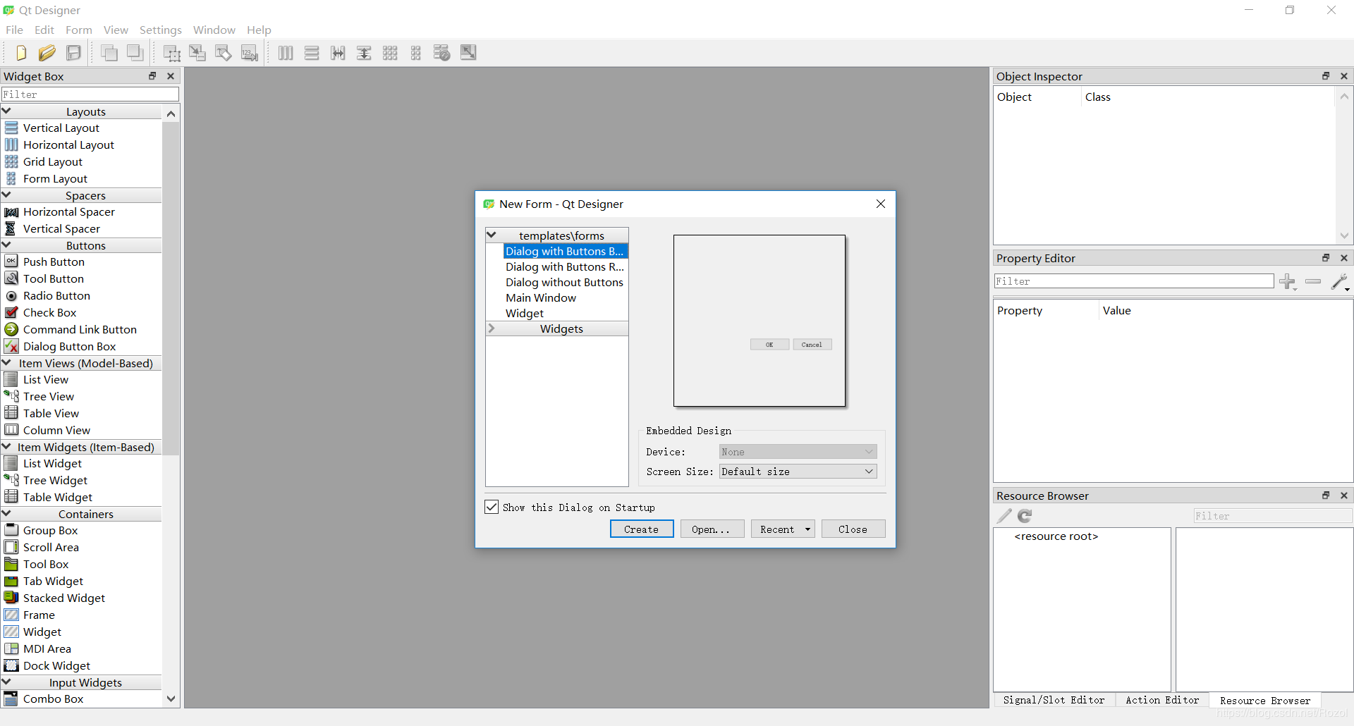 python GUI庫圖形界面開發之PyQt5 Qt Designer工具(Qt設計師)詳細使用方法及Designer ui文件轉py文件方法