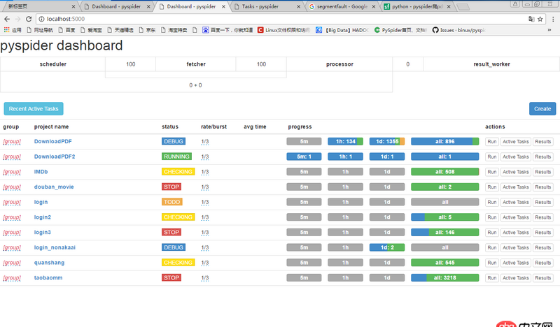 python - pyspider爬pdf爬了一小段時間后就不動了
