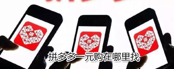 拼多多一元購在什么位置_拼多多一元購位置分享