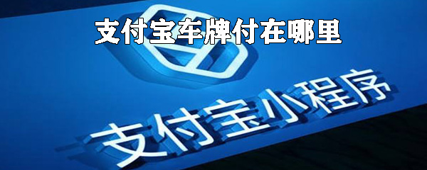 支付寶車牌付在什么位置_支付寶車牌付位置說明