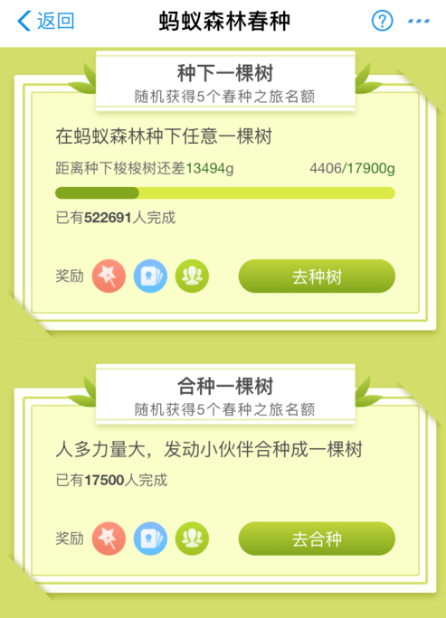 在支付寶螞蟻森林中怎么參加春種？參加春種的方法介紹