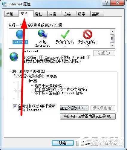 Win7如何設置可信任站點?