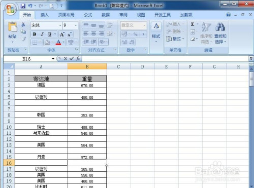 Excel中怎么去除多余空白行