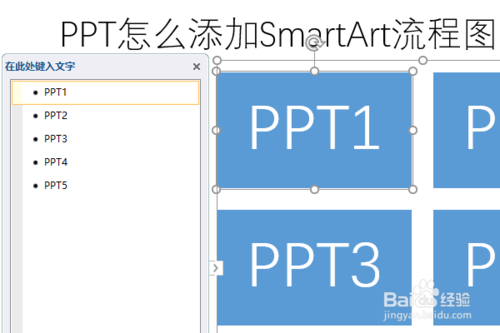 PPT如何添加SmartArt流程圖？
