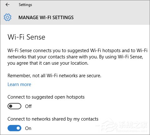 Wi-Fi Sense是什么？Win10系統下的Wi-Fi Sense安全嗎？