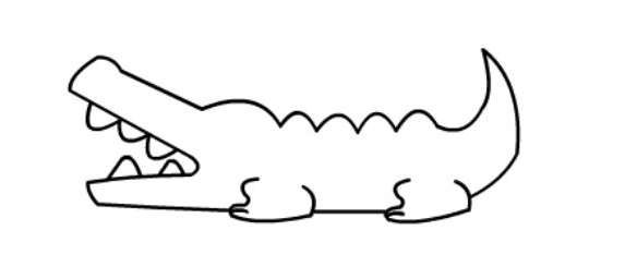 qq畫圖紅包鱷魚怎么畫？QQ畫圖紅包鱷魚畫法分享