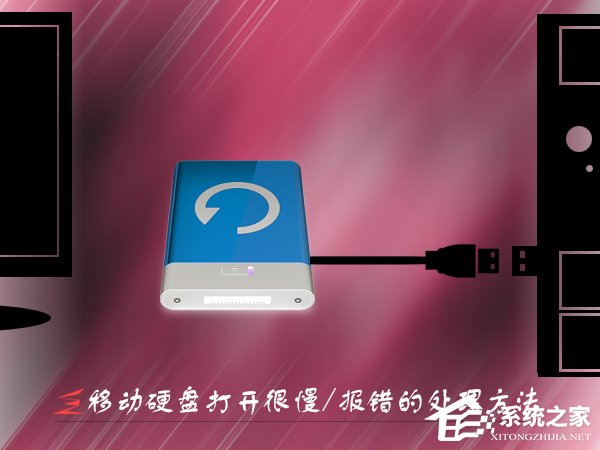 Win7移動硬盤打開很慢怎么辦?打開移動硬盤就報錯的處理方法