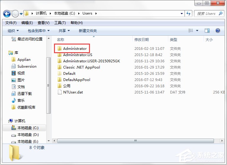 Win7系統C盤AppData文件夾可以刪除嗎?