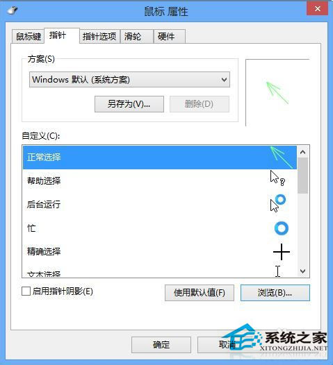 Win8鼠標(biāo)指針怎么換?Win8改鼠標(biāo)指針的方法