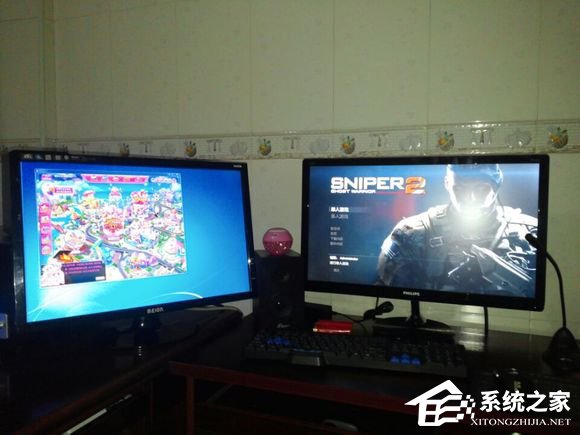 WinXP系統如何設置一臺電腦兩個顯示器？