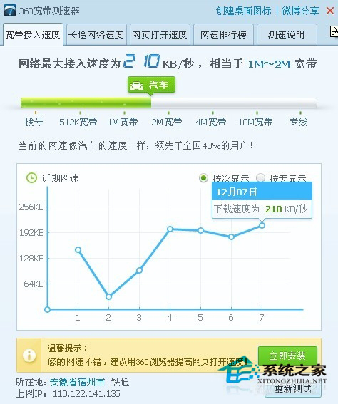 WinXP系統(tǒng)怎么查網(wǎng)速？查網(wǎng)速的方法