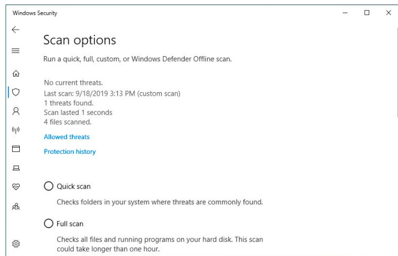 怎么用Windows Defender掃描文件夾中的惡意軟件？