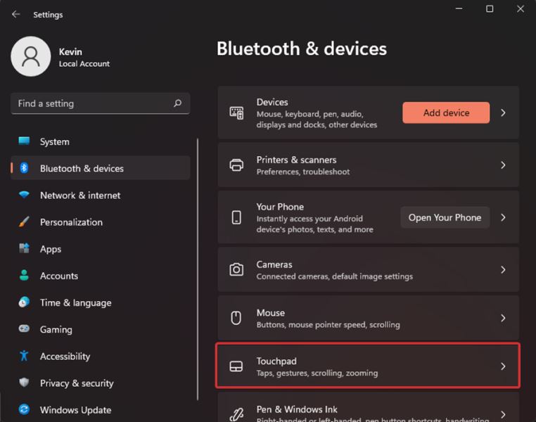 Win11中觸摸板不工作怎么辦？Win11中觸摸板不工作修復(fù)方法