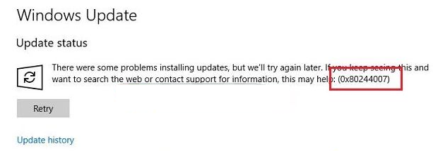Win10更新錯誤0x80244007如何解決？0x80244007修復方法