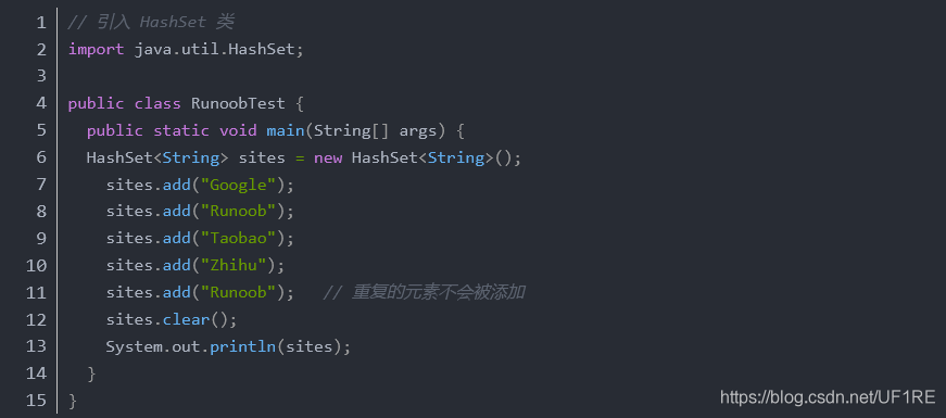 Java基礎(chǔ)之詳解HashSet的使用方法