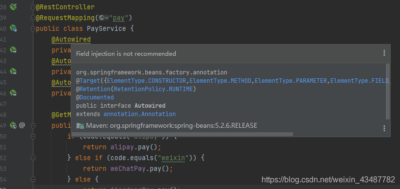 Spring中的注解之@Override和@Autowired