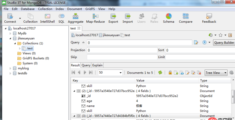 python3 通過向mongodb插入數據失敗（查看Mongovue，數據庫中沒有數據），但是程序運行卻沒有報錯