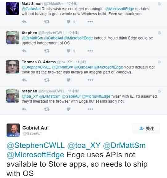 Win10 Edge瀏覽器為什么不能通過應用商店更新？