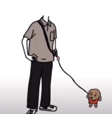 抖音一個人牽狗圖片怎么制作?一個人牽狗素材圖片制作方法教程