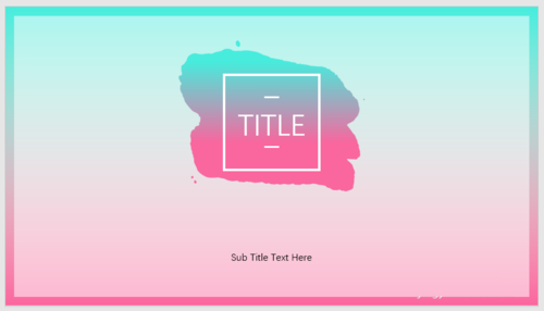 PPT制作出漸變筆刷色塊型封面具體操作步驟