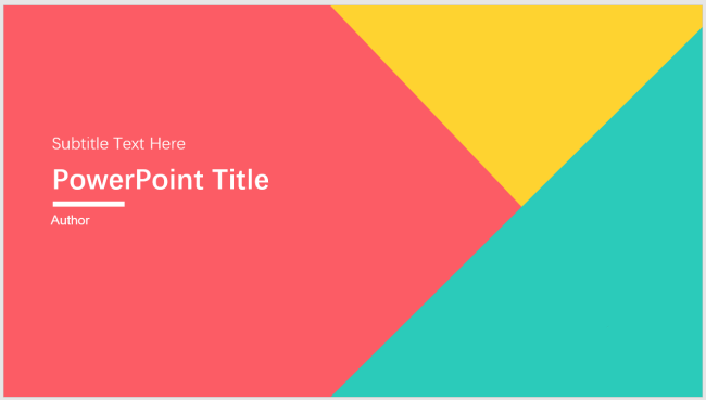 PPT制作幾何圖形色塊拼圖效果封面具體操作步驟