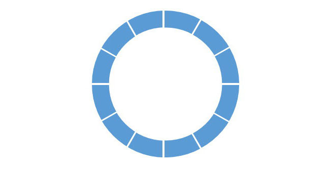 PPT制作出一個分割型環(huán)形圖具體操作步驟