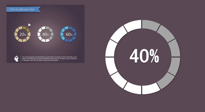 PPT制作出一個分割型環(huán)形圖具體操作步驟